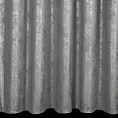 Zasłona stalowo, srebrna welwetowa z nakrapianym nadrukiem 135x270 cm taśma - AVENA
