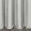 Zasłona szyta na taśmie 5 cm jasnosrebrna z miękkiej w dotyku tkaniny szenilowej