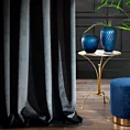 Zasłona czarna z ekskluzywnego matowego aksamitnego welwetu 290 g/m2 140x250 cm 10 szt. przelotek - RIA - Diva Line