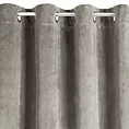 Zasłona ciemnobeżowa z gładkiego welwetu 140x250 cm przelotka PIERRE