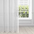 Firana biała z delikatnymi prążkami i efektem deszczyku 140x250 cm przelotka PILAR
