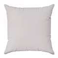 Poszewka szyta STYLE szarobeżowa o naturalnym charakterze, z widocznym, ozdobnym splotem