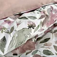 Pościel 220x200 cm bawełniana kolor biały, różowy z wzorem kwiatowym styl romantyczny SPRING 57