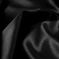 Zasłona szyta na taśmie 5 cm czarna z jednokolorowej gładkiej tkaniny