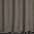 Zasłona szyta na taśmie 5 cm ADESSA grafitowa z miękkiej tkaniny o welurowej strukturze