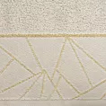 Ręcznik kąpielowy 70x140 cm bawełniany kolor beżowy zdobiony błyszcząca nicią CLEO
