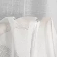 Firana szyta na taśmie 5 cm biała z delikatnej etaminy wykończonej obciążnikiem