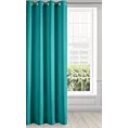 Zasłona turkusowa, matowa 140x250 cm przelotka - TRIS