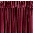 Zasłona bordowa z ekskluzywnego aksamitnego welwetu 290 g/m2 140x270 cm taśma - RIA - Diva Line