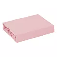 Prześcieradło jersey z gumką 180x200 cm z bawełny kolor pudrowy 140 g/m2 ADELA