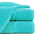 Ręcznik kąpielowy 50x90 cm bawełniany kolor turkusowy z efektowną bordiurą 550 g/m2 IBIZA