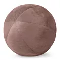Poduszka dekoracyjna w formie kuli średnica 24 cm welwetowa ciemnoróżowa GAJA