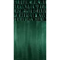 Zasłona welwetowa ciemnozielona zdobiona falbanami 140x250 cm przelotka - AURA
