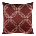Poszewka na poduszkę 45x45 cm welwetowa kolor bordowy z błyszczącym nadrukiem BLINK 30