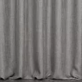 Zasłona szyta na taśmie 5 cm grafitowa z strukturalnej tkaniny o naturalnym splocie