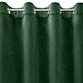 Zasłona ciemnozielona z matowego welwetu 215x250 cm przelotka - MELANIE