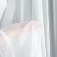 Firana biała z gładkiej tkaniny o naturalnym wyglądzie 140x260 cm przelotka KALIA