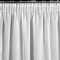 Firana biało, srebrzysta zdobiona nadrukiem przecierki 140x270 cm taśma OLIVIA