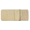 Ręcznik kąpielowy 50x90 cm bawełniany kolor beżowy z bordiurą w paseczki 450 g/m2 TAYLOR Ella Line
