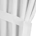 Zasłona biała z wodoodpornej tkaniny idealna do ogrodu i na taras 155x240 cm szelki/rzep - GARDEN 2