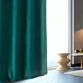 Zasłona ciemnozielona z matowego welwetu 140x250 cm przelotka - MILO