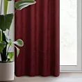 Zasłona bordowa z tkaniny zamszowej 140x250 przelotka - ADA