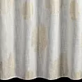 Zasłona naturalna o naturalnym splocie zdobiona wypukłym wzorem drzew 140x250 cm złote przelotki - SALINA