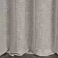 Zasłona szara o strukturze płótna 140x250 cm przelotka - NEL