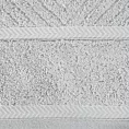 Ręcznik kąpielowy 50x90 cm bawełniany kolor srebrny ze wzorem zygzaka 500 g/m2 KALIA Reina Line