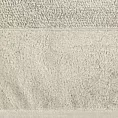 Ręcznik kąpielowy 50x90 cm bawełniany kolor beżowy z bordiurą z weluru 500 g/m2 LUCY