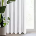 Zasłona biała zaciemniająca gładka półmatowa 135x270 cm taśma - LOGAN