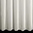 Firana szyta na flexach kremowa prążkowana, wykończona obciążnikiem