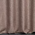 Zasłona szyta na taśmie 5 cm wrzosowa z tkaniny o wyraźnym splocie z efektem melanżu