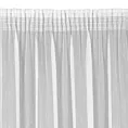 Firana biała z delikatnymi prążkami i efektem deszczyku 140x270 cm taśma PILAR