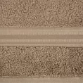 Ręcznik kąpielwoy 50x90 cm bawełniany kolor beżowy z bordiurą w paski 550 g/m2 ELEN