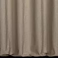 Zasłona szyta na taśmie 5 cm beżowo srebrna z gładkiej tkaniny przeplatanej błyszczącą lureksową nicią