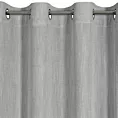 Zasłona srebrna z dodatkiem lnu w stylu eko 140x250 cm przelotka - LATIKA