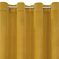 Zasłona musztardowa z matowego welwetu 140x250 cm przelotka - MILO