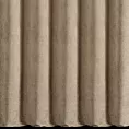Zasłona szyta na tunelu beżowa z tkaniny o szenilowej strukturze