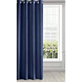 Zasłona granatowa z matowej gładkiej tkaniny 140x250 cm przelotka - RITA