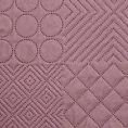 Narzuta różowa 170x210 cm z patchworkowym motywem wytłaczanym techniką hot press BONI 5 Design 91