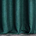 Zasłona szyta na taśmie 5 cm turkusowa z tkaniny zaciemniającej typu dimout o naturalnym splocie, z efektem melanżu