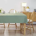 Obrus szyty DORA - HIT jasnoturkusowy z miękkiej tkaniny o welurowej strukturze