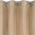 Zasłona beżowa zaciemniająca 135x250 cm przelotka - ADLEY