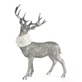 Figurka dekoracyjna świąteczna JELEŃ z błyszczącymi drobinkami