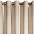 Zasłona beżowa z ekskluzywnego aksamitnego welwetu 290 g/m2 140x250 cm 10 szt. przelotek - VILLA