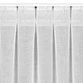 Firana biała z gładkiej etaminy 140x300 cm taśma imitująca flex LAYLA