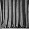 Zasłona stalowa z matowego welwetu 140x250 cm przelotka - MELANIE