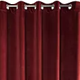 Zasłona ciemnobordowa z ekskluzywnego aksamitnego welwetu 290 g/m2 140x250 cm 10 szt. przelotek - VILLA