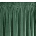 Zasłona ciemnozielona z grubszego miękkiego welwetu 140x270 cm taśma - KRISTI